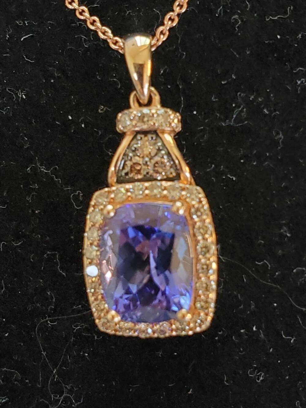 Levian 2 ct tanzanite with diamond accents. New with tags.  Never worn.